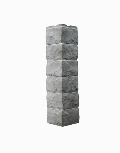 Угол наружный Fineber, Скол 3D, Светло-серый оттенок купить в Омске