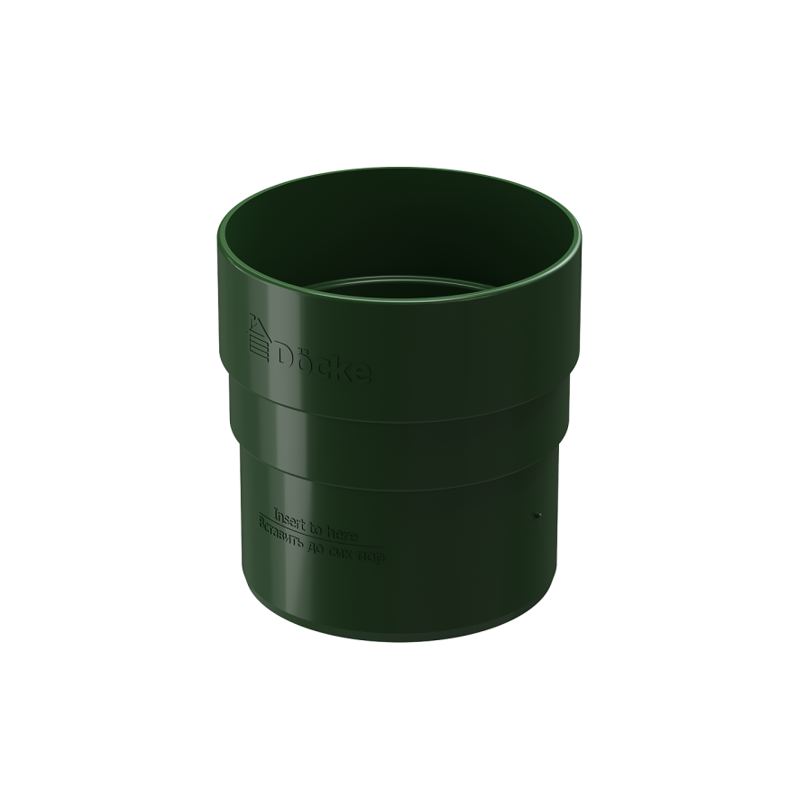 Соединительная муфта для водостока Docke Standard, зелёного цвета. купить в Омске