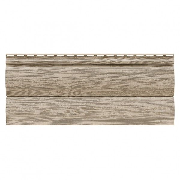 Виниловый сайдинг Tecos Lux Двойной оцилиндрованный брус, Сибирский кедр купить в Омске