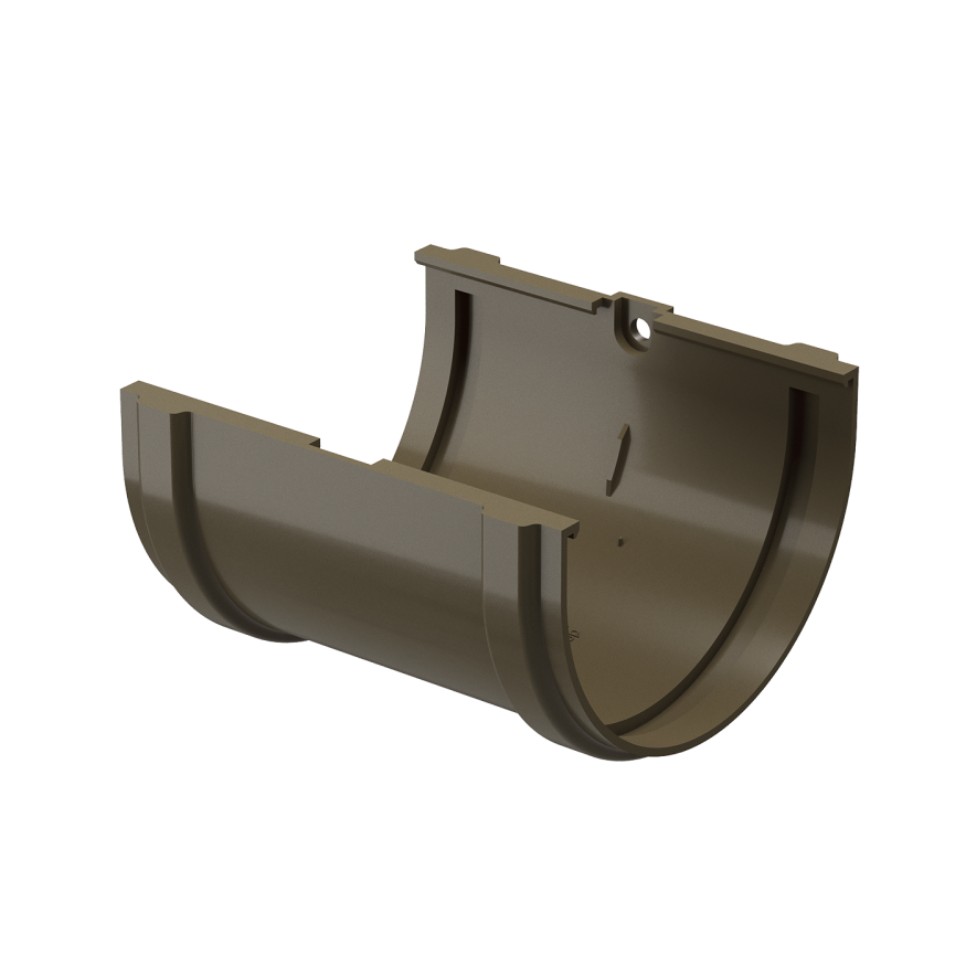 Соединитель желобов Docke Premium, оттенок Каштан купить в Омске