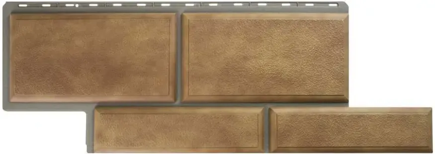 Фасадная панель Альта-Профиль Флорентийский камень Бежевый купить в Омске