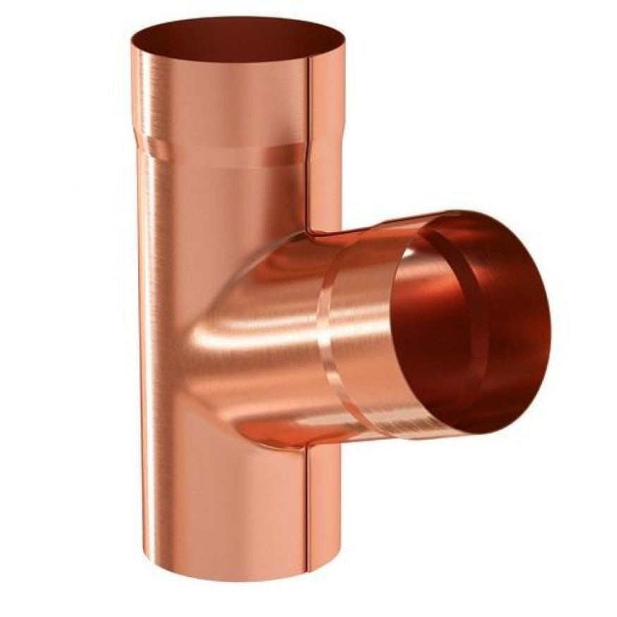 Тройник Aquasystem из меди 125/90 купить в Омске