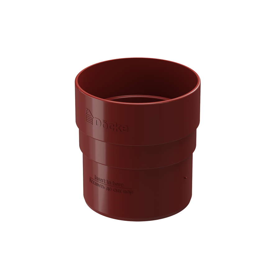 Соединительная муфта для водостока Docke Standard, Красная купить в Омске
