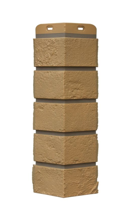 Угол наружный Grand Line, Состаренный кирпич Design Plus, Солома (Темно-бежевый шов) купить в Омске