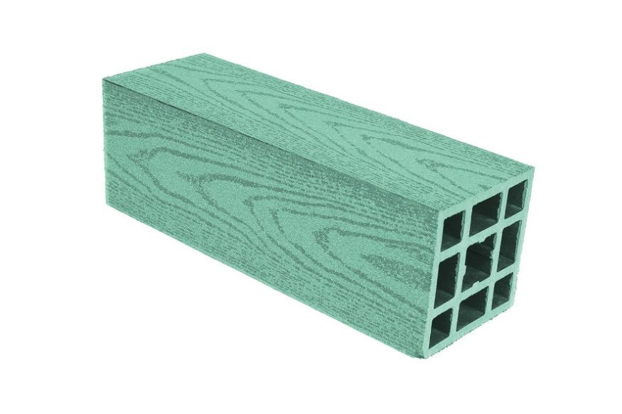 Столб гладкий из ДПК АЙ-ТЕХПЛАСТ зеленого цвета. купить в Омске