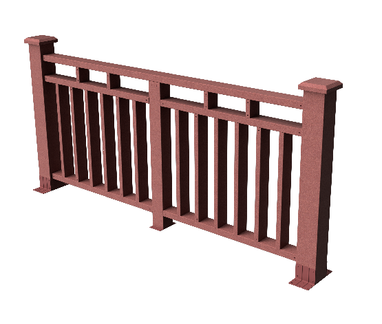 Декоративное ограждение из ДПК GRINDERDECO Европа мербау купить в Омске