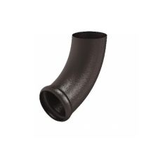 Отвод трубы декоративный Aquasystem RR 32, тёмно-коричневый матовый, 125/90