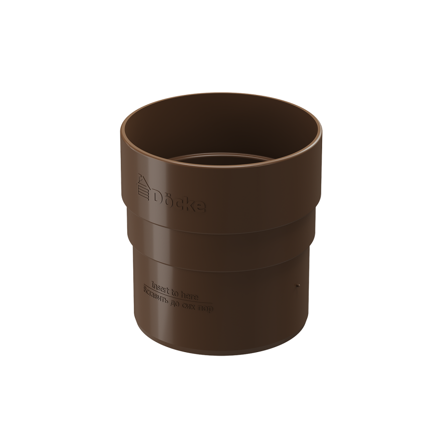 Соединительная муфта для водостока Docke Standard, цвет светло-коричневый купить в Омске