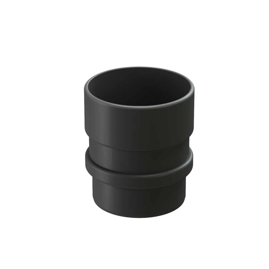 Муфта соединительная для водостока Docke Lux, Графит купить в Омске
