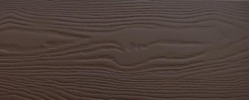 Фиброцементный сайдинг 190х3000х8мм Цвет коричневая глина RAL 8028 купить в Омске