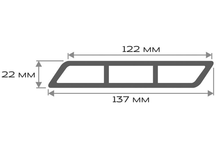 Доска Ромбус 3D ДПК Outdoor STORM BLACK черного цвета купить в Омске