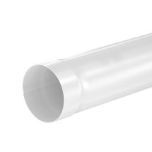 Труба водосточная 3000мм Aquasystem, RAL 9003 Белый 125/90