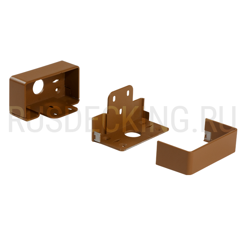 Комплект крепления перил прямое RusDecking Unodeck Орех купить в Омске