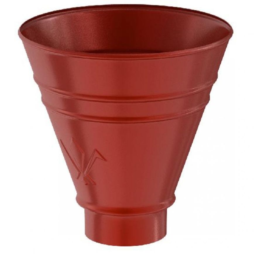 Водосборная воронка круглая Aquasystem RR29, Бургундский цвет, 125/90 мм купить в Омске