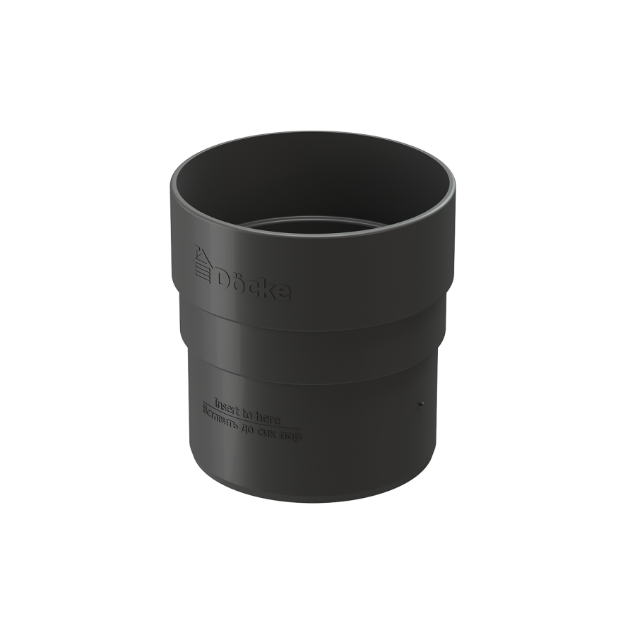 Соединительная муфта для водостока Docke Standard, Серый цвет купить в Омске