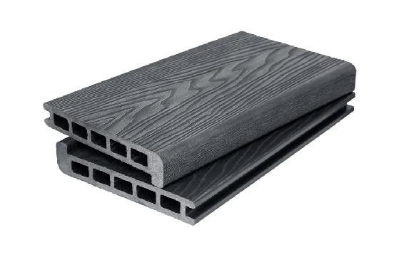 Ступень 3D GardenParkett с древесной текстурой в цвете Графит купить в Омске