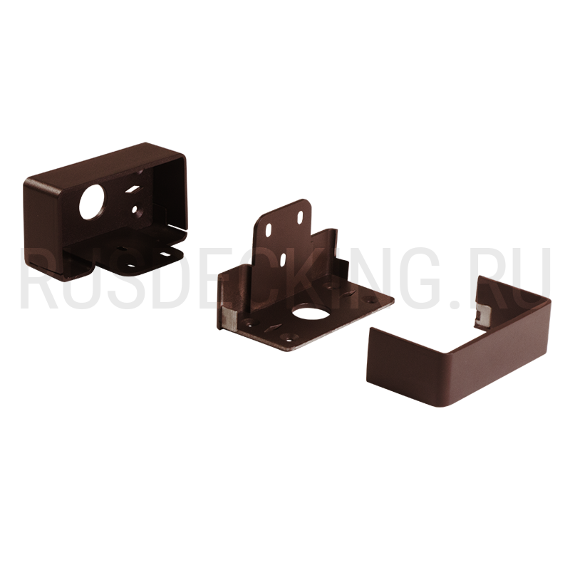 Комплект крепления перил прямое RusDecking Unodeck Венге купить в Омске