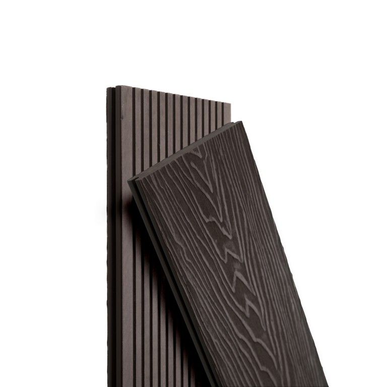 Террасная доска Экодекинг Топ полнотелая, Венге купить в Омске