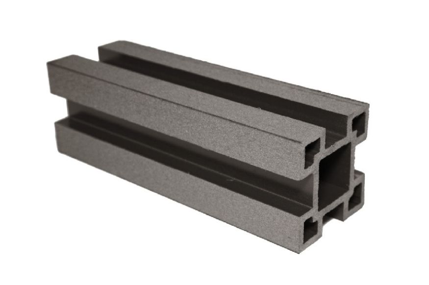 Столб с пазами ДПК АЙ-ТЕХПЛАСТ цвет венге купить в Омске