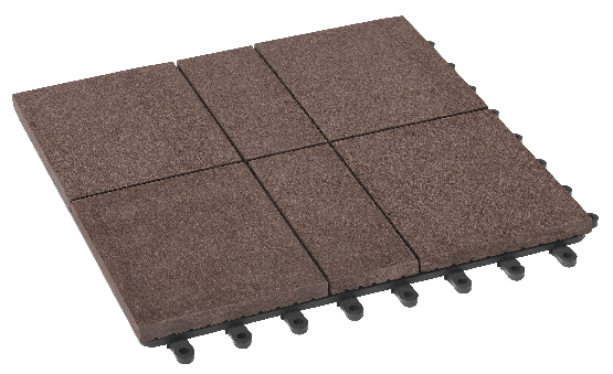 Модульный паркет ДПК GRINDERDECO Люкс 8 в цвете Шоколад купить в Омске