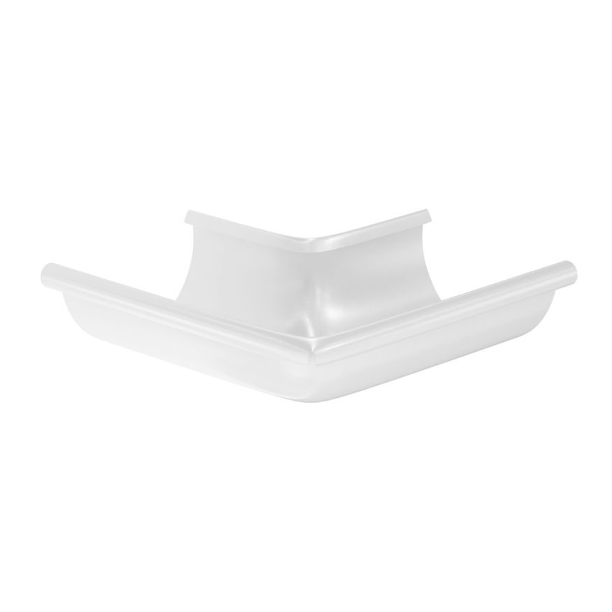 Угол желоба наружный Aquasystem, RAL 9003 Белый 125/90 купить в Омске