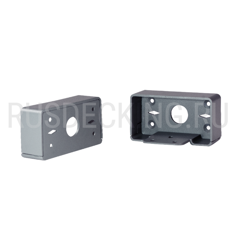 Комплект крепления перил прямое RusDecking Unodeck Серый купить в Омске