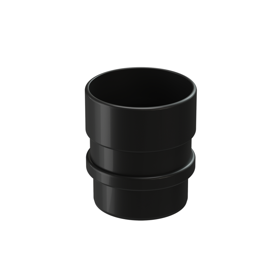 Муфта соединительная для водостока Docke Lux, Карбон купить в Омске