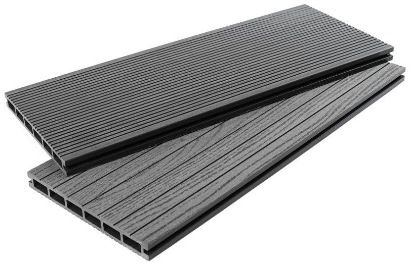 Террасная доска ДПК - ДеревоПласт DP Standart+ графитовый купить в Омске