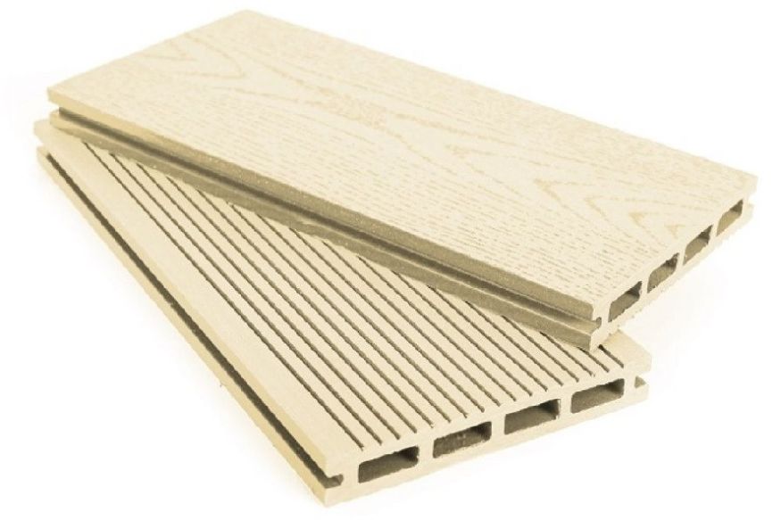 Террасная доска ДПК AYTECHPLAS цвет слоновая кость купить в Омске