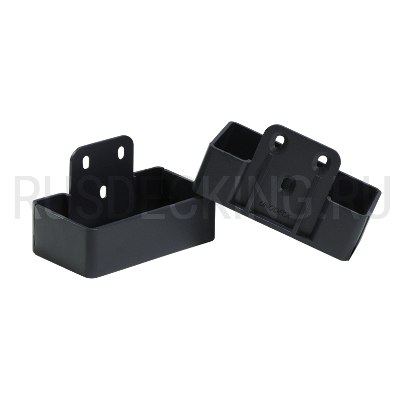 Комплект крепления перил прямое RusDecking Unodeck Графит купить в Омске