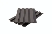 Стеновая панель брусковая из ДПК Polivan Group CO-EX MIX, Grey dark