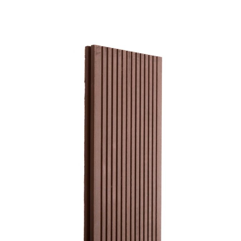 Террасная доска Экодекинг Топ полнотелая, Шоколад купить в Омске