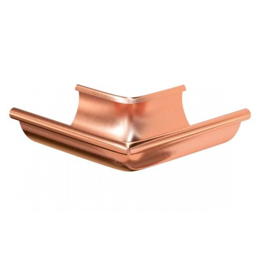 Наружный угол желоба 90° Aquasystem, медь 125/90 купить в Омске