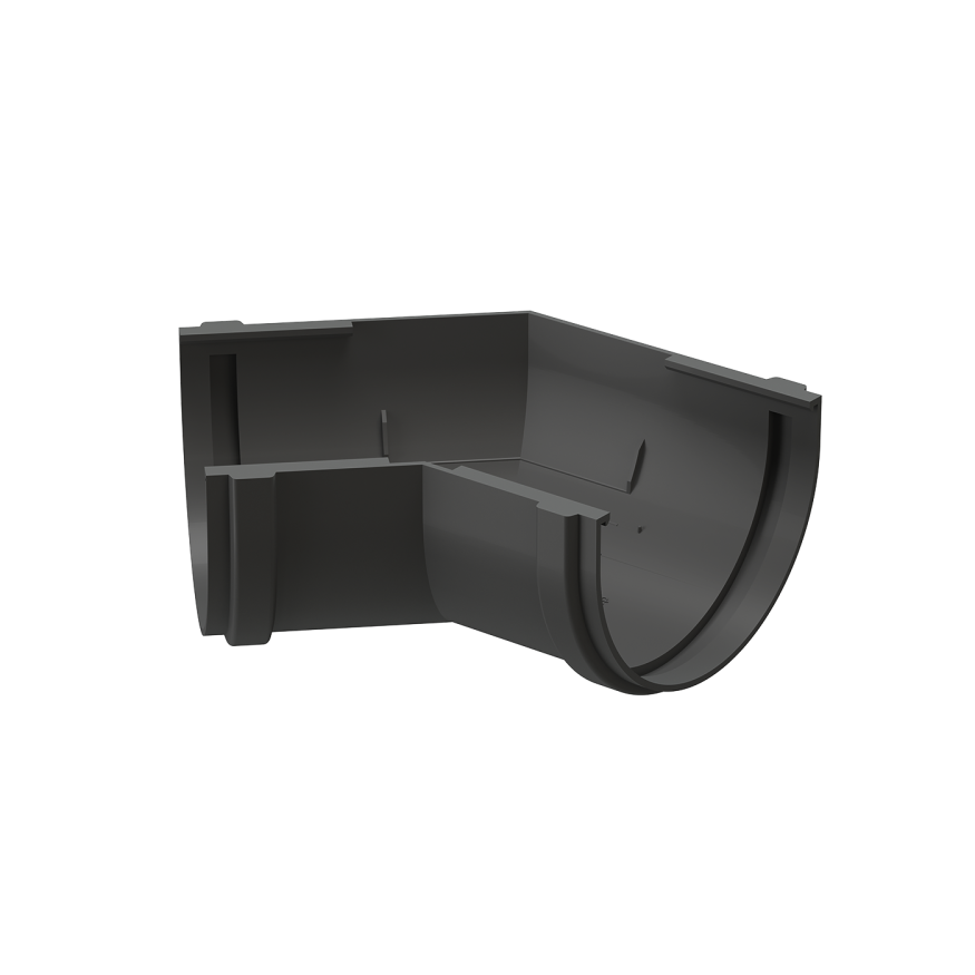 Угол желоба 135˚, Docke Premium, цвет графит купить в Омске