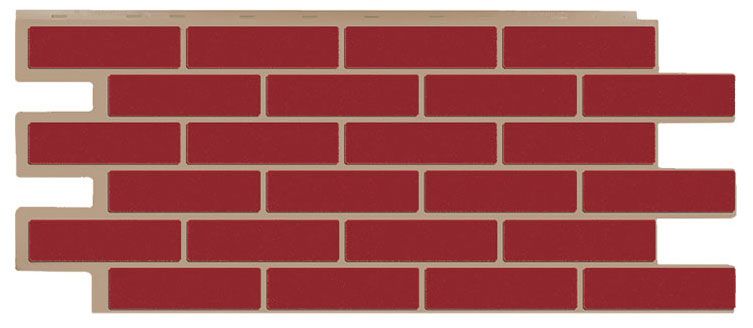 Фасадная панель T-Сайдинг, Кирпич Модерн Красный купить в Омске