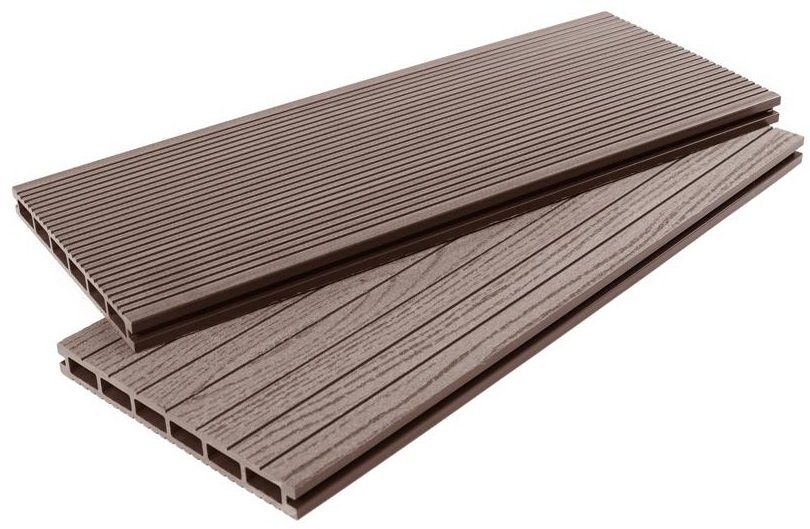 Террасная доска из ДПК - ДеревоПласт DP Standart+, цвет коричневый купить в Омске