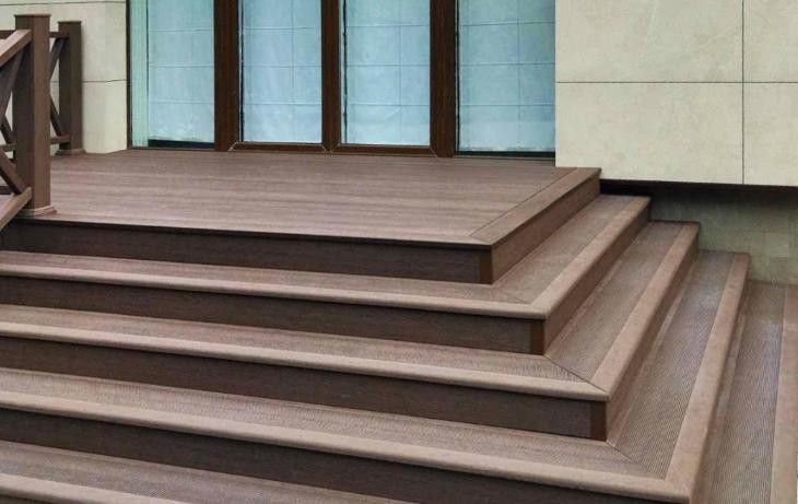 Ступень из ДПК Outdoor Havana/Вельвет, полнотелая дубовая купить в Омске