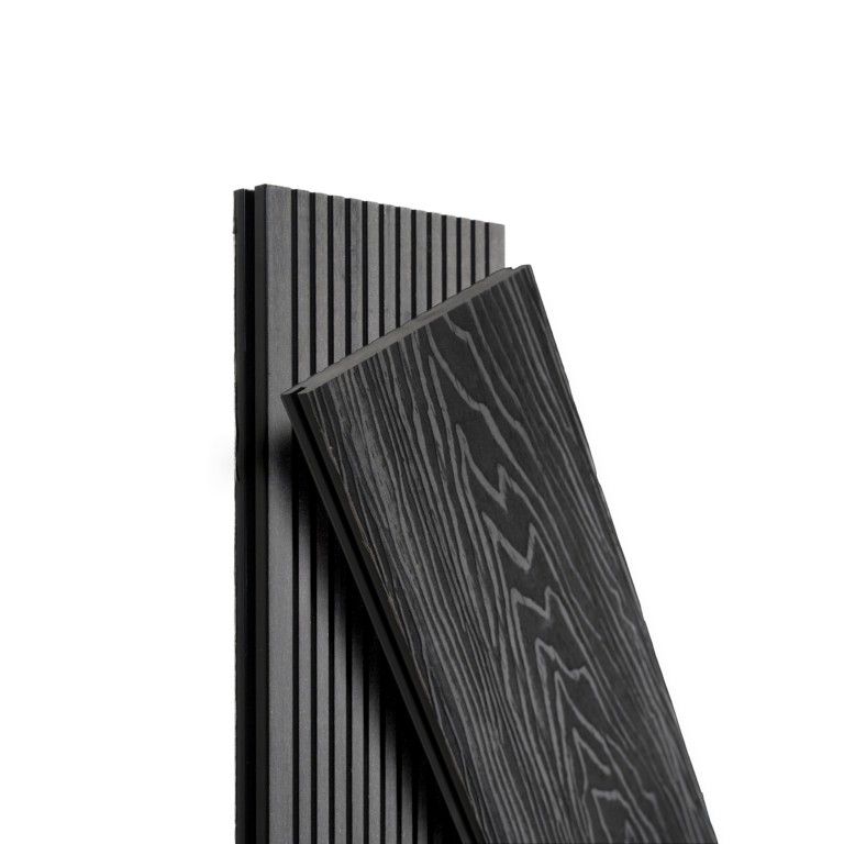 Террасная доска Экодекинг Топ полнотелая, Графит купить в Омске