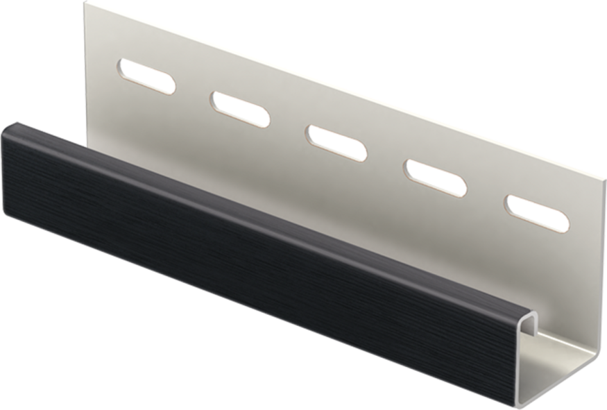 Ю-Пласт J-планка Софит PRO, Черная купить в Омске