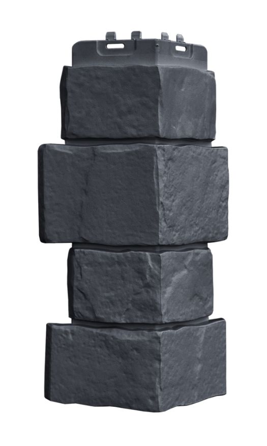 Угол наружный Grand Line, Крупный камень Classic, Графит купить в Омске