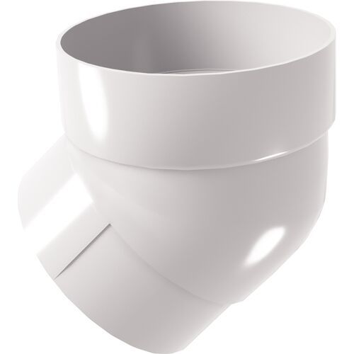 Колено трубы 45° Grand Line, белого цвета купить в Омске