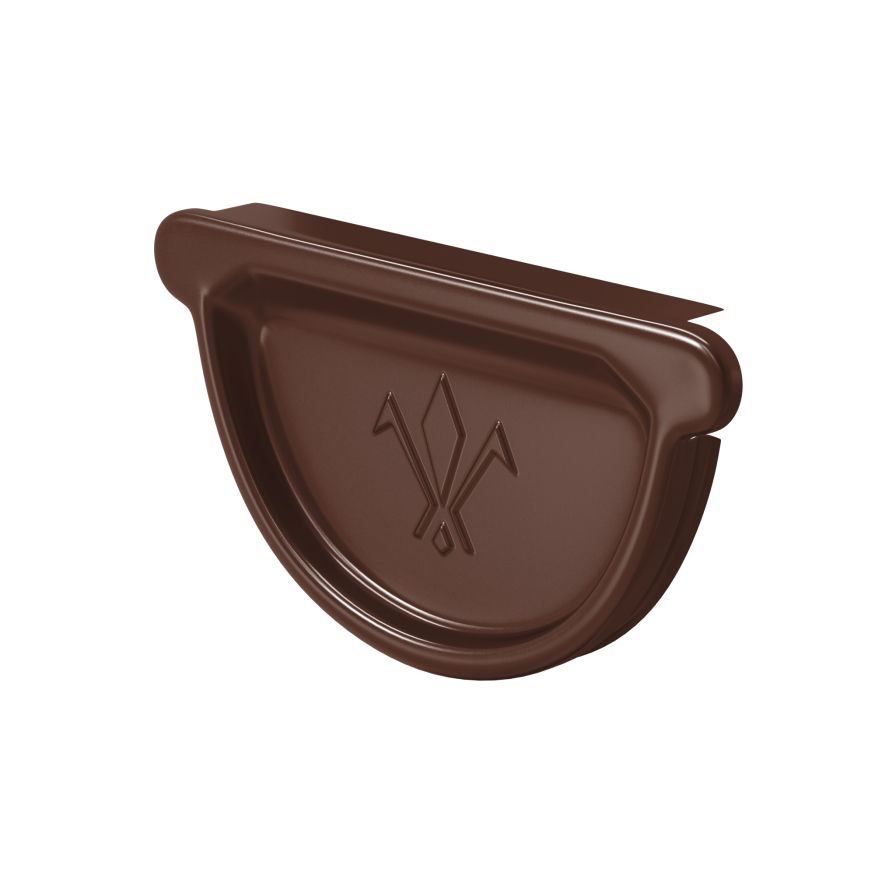 Заглушка универсальная с резиновым уплотнителем Aquasystem, PU MATT, RAL 8017 Коричневый 125/90 купить в Омске