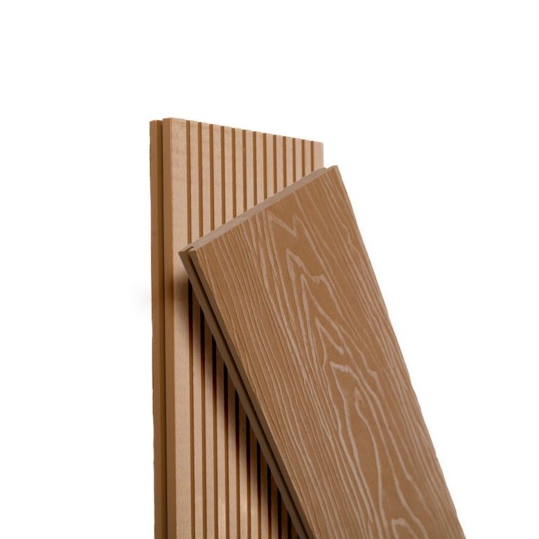 Террасная доска Экодекинг Топ полнотелая, Бронза купить в Омске