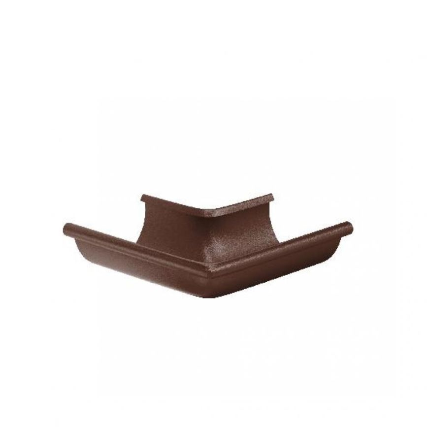 Наружный угол желоба 90°, Aquasystem, RAL 8017 Коричневый матовый 150/100 купить в Омске