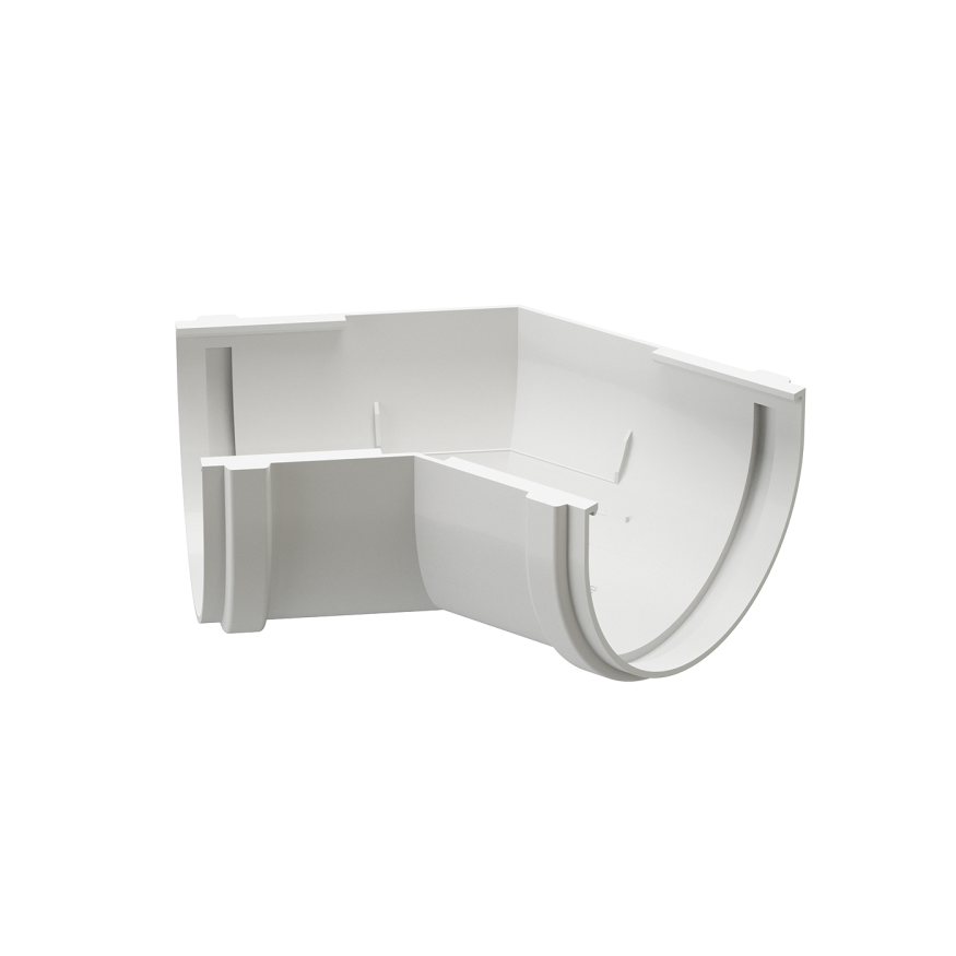 Угол желоба 135°, Docke Premium, цвет Пломбир купить в Омске