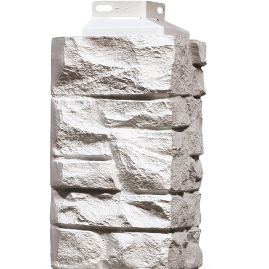 Наружный угол FineBer Скала, Мелованный белый купить в Омске