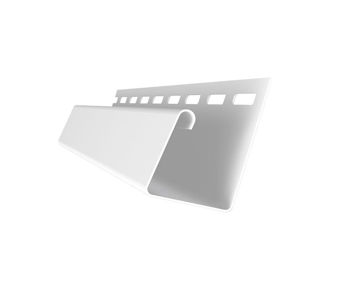 Универсальный J-Профиль Grand Line (Я Фасад) в белом цвете купить в Омске