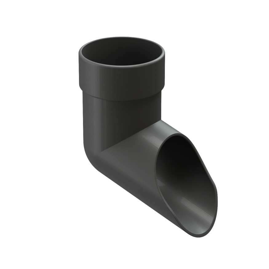 Наконечник водосточной трубы Docke Lux, Графит купить в Омске