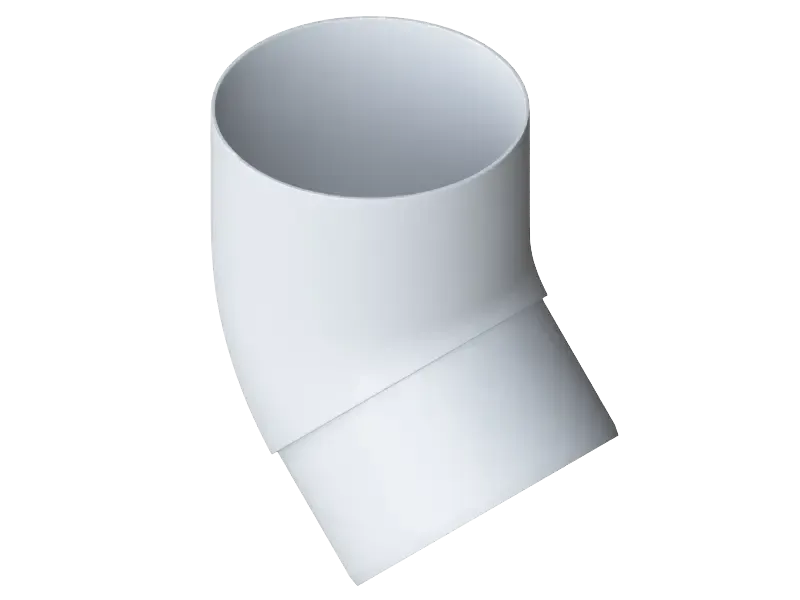 Колено трубы 45°, Альта-Профиль, Элит Белый купить в Омске