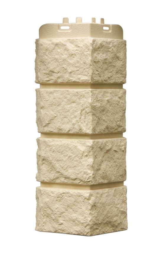 Угол наружный Grand Line, Колотый камень Classic, Бежевый купить в Омске